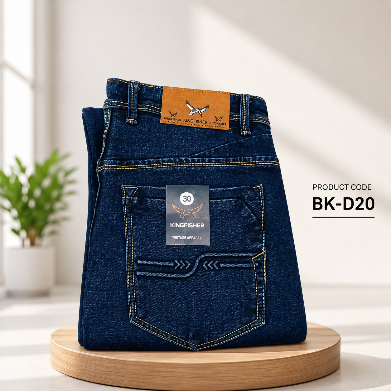 Kingfisher Premium Denim Pant – Dark Blue